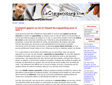Tablet Screenshot of lecopywriting.com